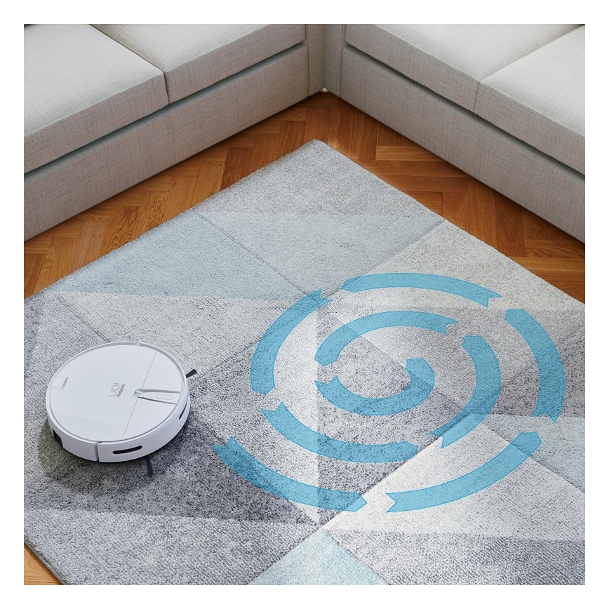 Aspirator robot inteligent 2 în 1 Niceboy ION Charles i4 4400 mAh Wi-Fi alb + telecomandă