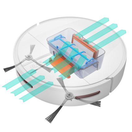 Aspirator robot inteligent 2 în 1 Niceboy ION Charles i4 4400 mAh Wi-Fi alb + telecomandă