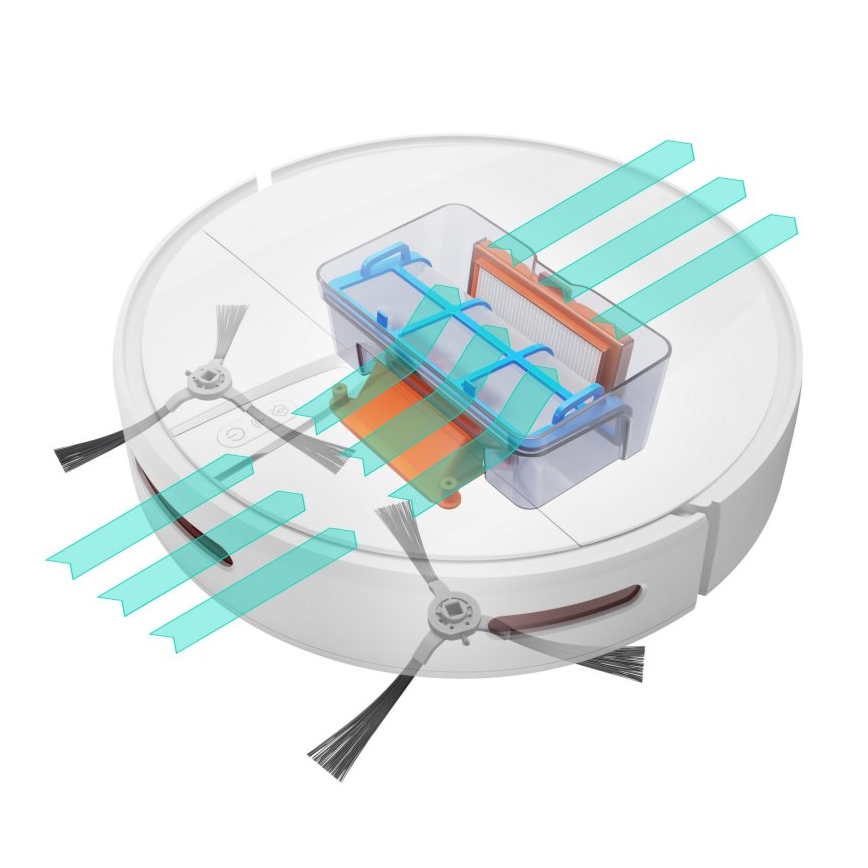 Aspirator robot inteligent 2 în 1 Niceboy ION Charles i4 4400 mAh Wi-Fi alb + telecomandă