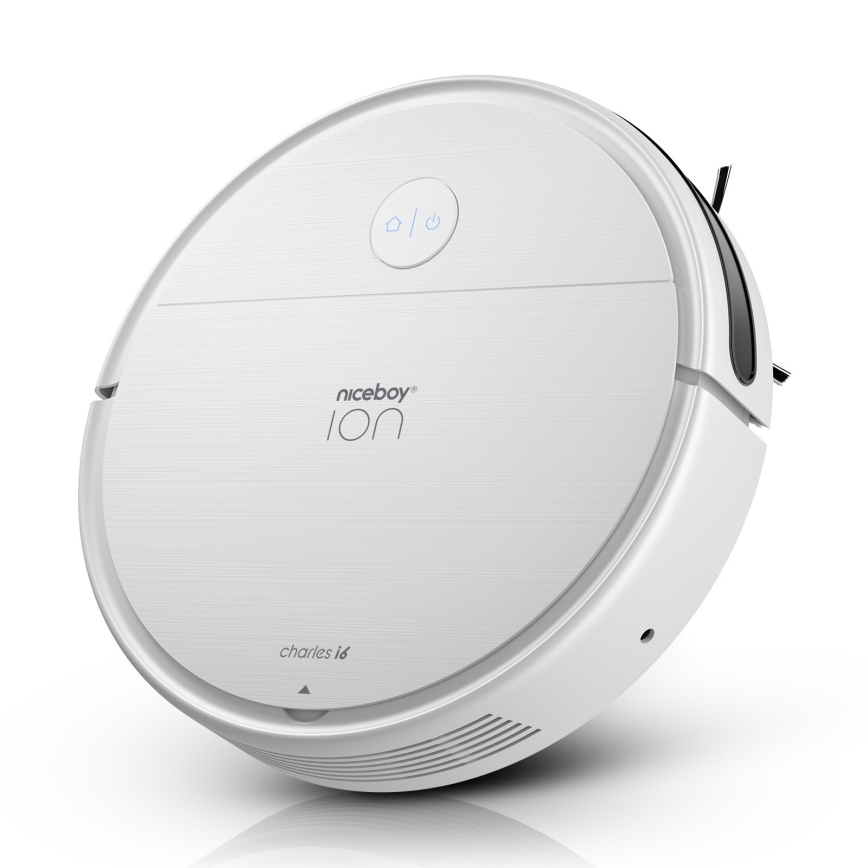 Aspirator robot inteligent 2 în 1 Niceboy ION Charles i6 2600 mAh Wi-Fi alb