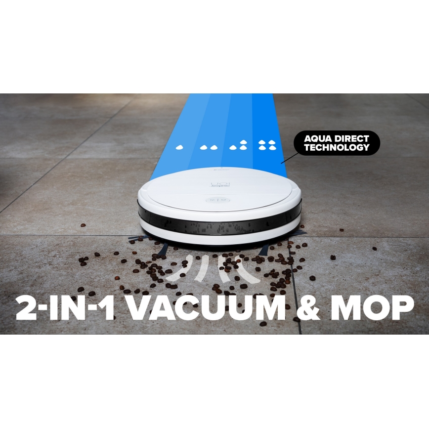 Aspirator robot inteligent 2 în 1 Niceboy ION Charles i6 2600 mAh Wi-Fi alb