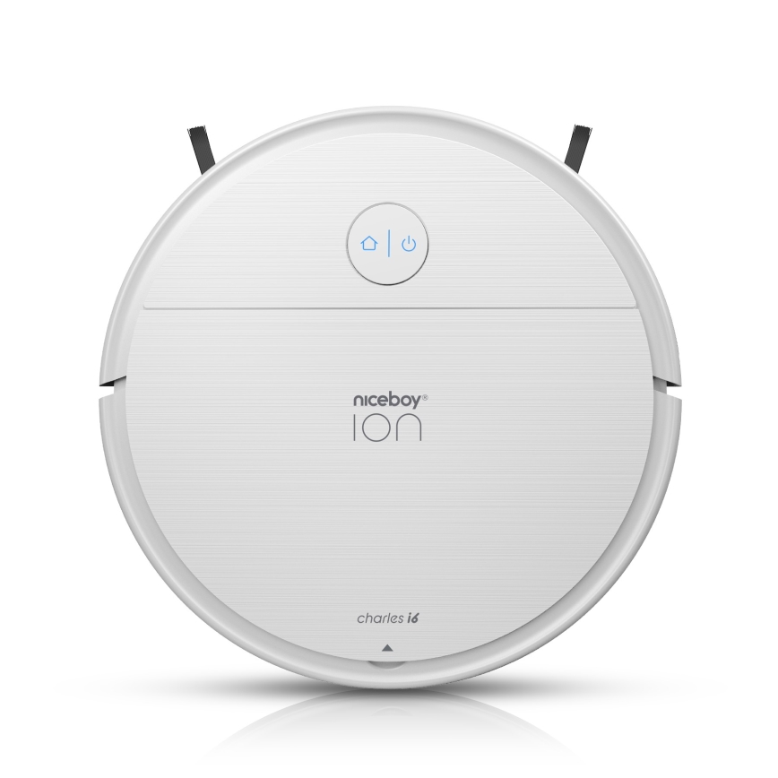 Aspirator robot inteligent 2 în 1 Niceboy ION Charles i6 2600 mAh Wi-Fi alb