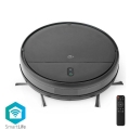 Aspirator robot inteligent cu mop 28W/2500 mAh Wi-Fi negru + telecomandă