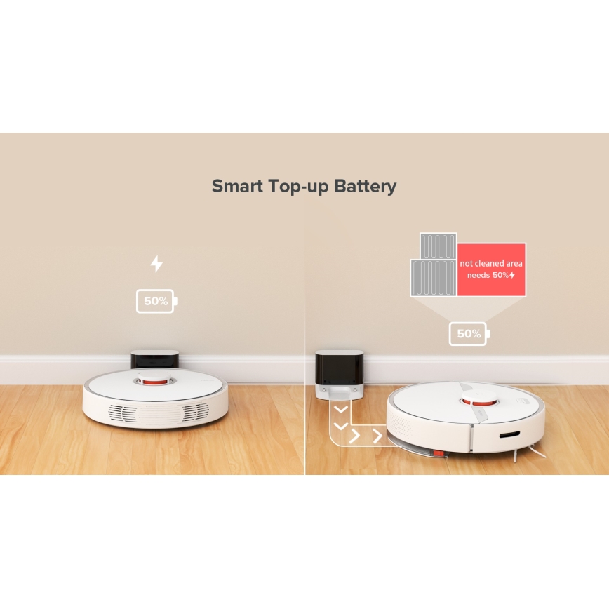 Aspirator robot inteligent ROBOROCK S6 Pure 58W Wi-Fi alb Xiaomi