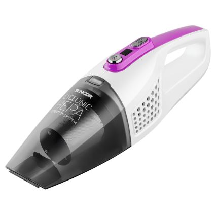 Aspirator vertical 2 în 1 cu perie rotativă electrică 110W/14,8V 2200 mAh alb Sencor