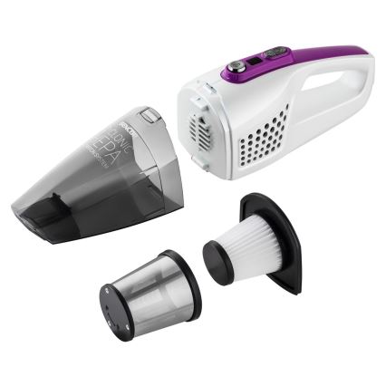 Aspirator vertical 2 în 1 cu perie rotativă electrică 110W/14,8V 2200 mAh alb Sencor
