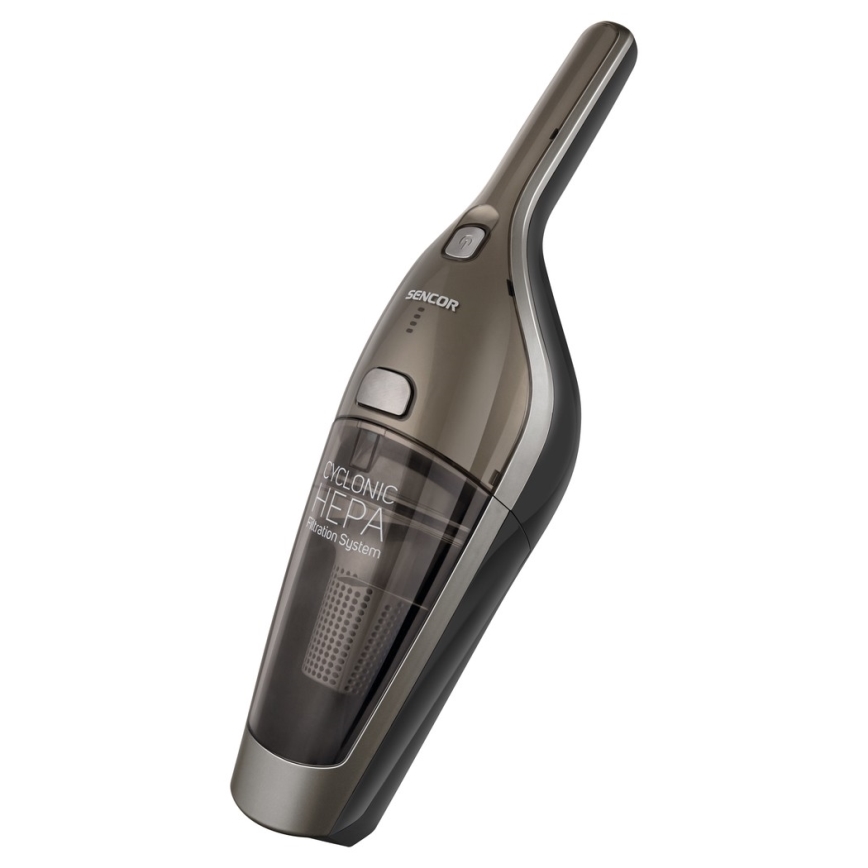 Aspirator vertical 2 în 1 cu perie rotativă electrică 110W/21,6V 2000 mAh gri Sencor