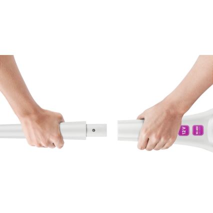 Aspirator vertical 2 în 1 cu perie rotativă electrică 70W/12V 1800 mAh alb/roz Sencor