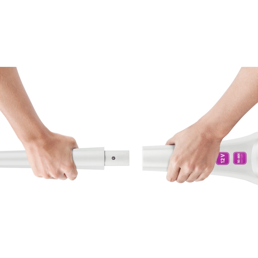 Aspirator vertical 2 în 1 cu perie rotativă electrică 70W/12V 1800 mAh alb/roz Sencor