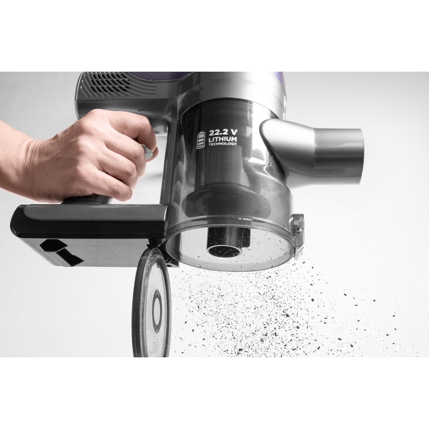 Aspirator vertical de mână 2 în 1 Concept VP6040 ICONIC ANIMAL TELESCOPE 200W/22,2V 2200 mAh albastru