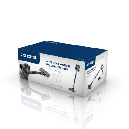 Aspirator vertical de mână 2 în 1 Concept VP6040 ICONIC ANIMAL TELESCOPE 200W/22,2V 2200 mAh albastru