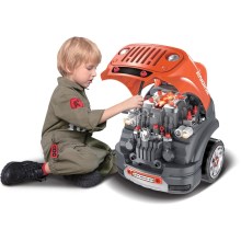 Atelier de reparații auto de jucărie portocaliu/gri