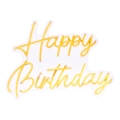 Atmosphera - Decorațiune neon LED de perete HAPPY BIRTHDAY LED/5V