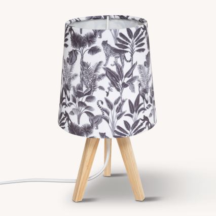 Atmosphera - Lampă de masă JUNGLE 1xE14/25W/230V din lemn de pin