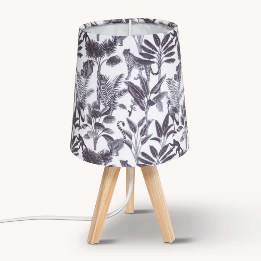 Atmosphera - Lampă de masă JUNGLE 1xE14/25W/230V din lemn de pin