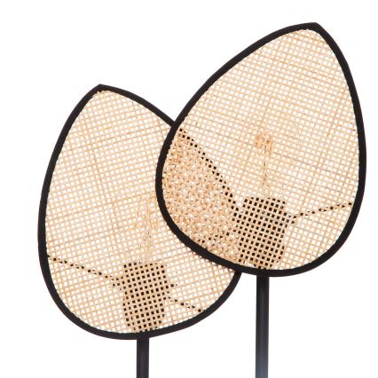 Atmosphera - Lampă de masă OLME din ratan, 2x E27/40W/230V