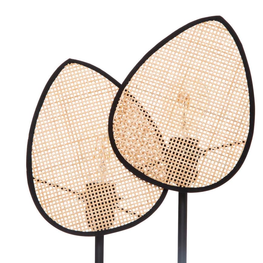 Atmosphera - Lampă de masă OLME din ratan, 2x E27/40W/230V
