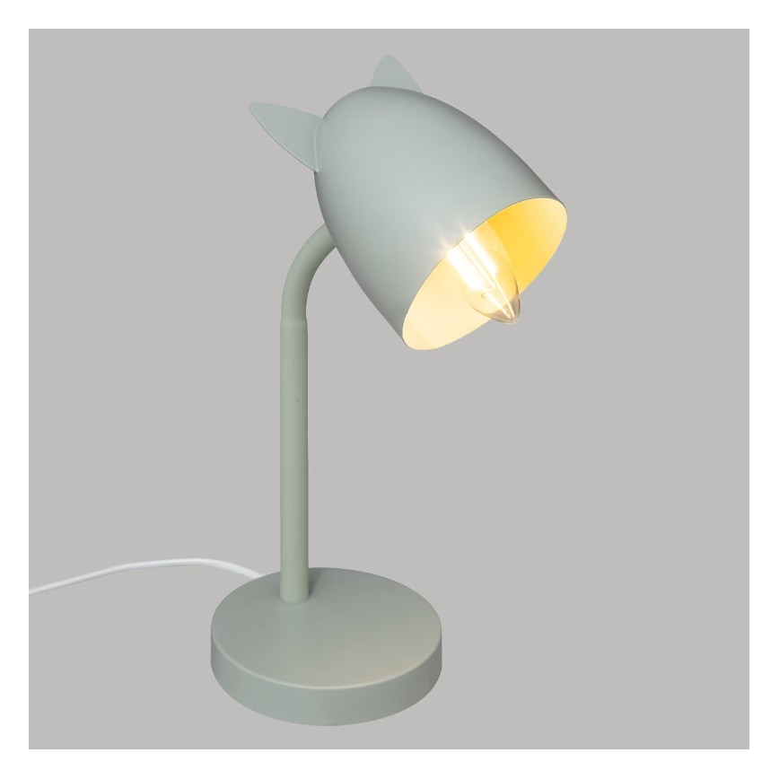 Atmosphera - Lampă de masă pentru copii OREILLES 1xE14/40W/230V, verde mentă