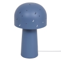 Atmosphera - Lampă de masă pentru copii STARRY MUSHROOM, 1xE14/25W/230V, albastră