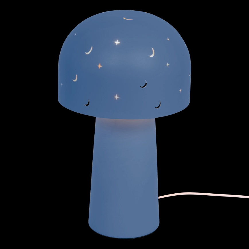 Atmosphera - Lampă de masă pentru copii STARRY MUSHROOM, 1xE14/25W/230V, albastră