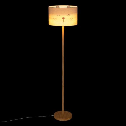 Atmosphera - Lampă de podea pentru copii FÉLIX 1xE27/40W/230V pisică