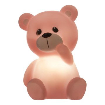 Atmosphera - Lampă de veghe LED pentru copii TEDDY, 3x LR44, roz