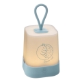 Atmosphera - Lampă de veghe LED reîncărcabilă, tactilă, pentru copii RABBIT LED/3,7V 1200 mAh, albastru