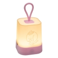 Atmosphera - Lampă de veghe LED tactilă reîncărcabilă pentru copii RABBIT LED/3,7V 1200 mAh roz