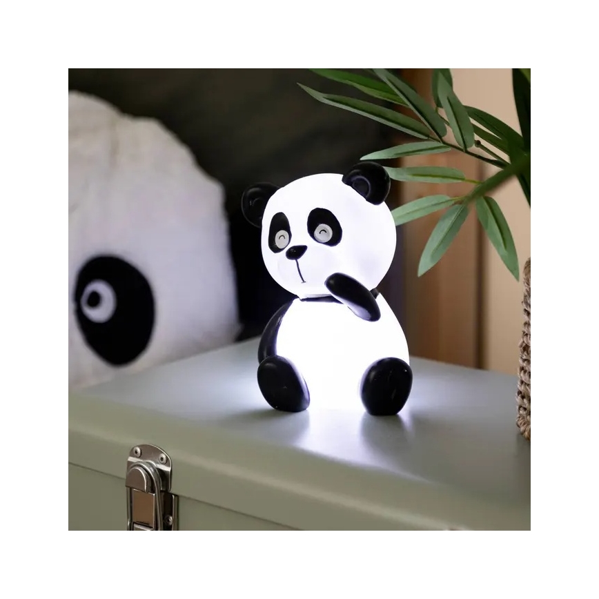 Atmosphera - Lampă LED de veghe pentru copii PANDA LED/3xLR44