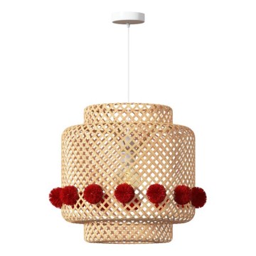 Atmosphera - Lampă suspendată LIBY, 1xE27/25W/230V, din bambus