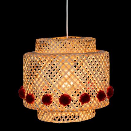 Atmosphera - Lampă suspendată LIBY, 1xE27/25W/230V, din bambus