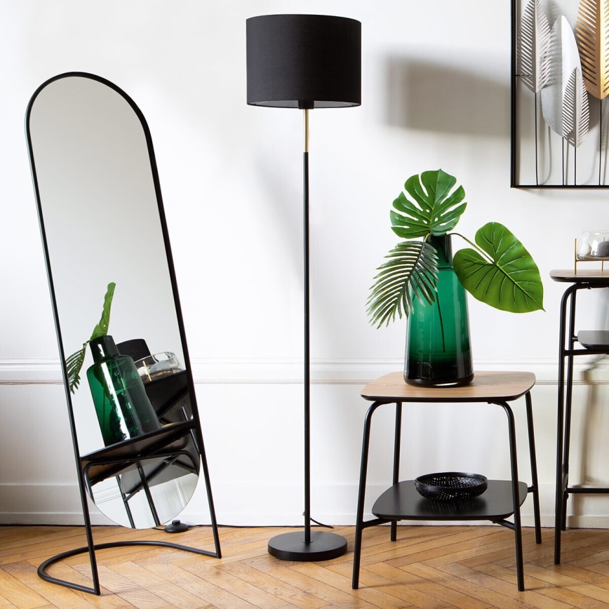 Atmosphera - Oglindă de podea JEF 136x39,5 cm neagră