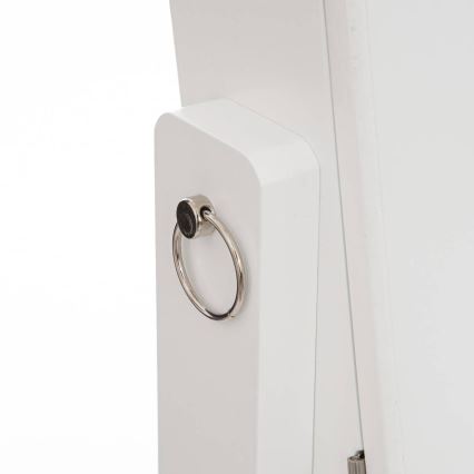 Atmosphera - Oglindă de podea KRISTIN cu cutie pentru bijuterii, 146,8x37 cm, albă