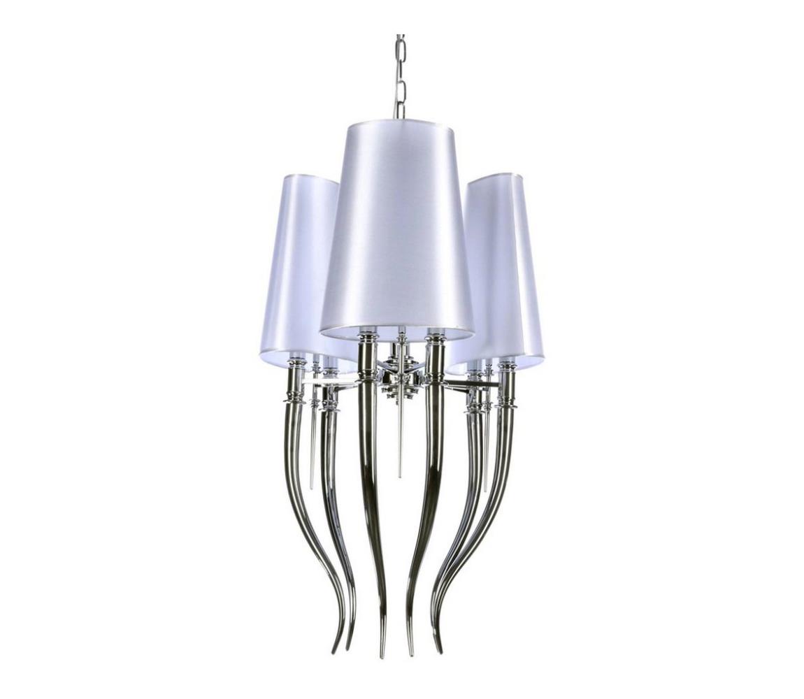 AZ0028 Azzardo - Lustră pe lanț DIABLO 6xE14/11W/230V alb