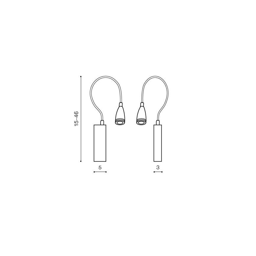 Azzardo AZ1548 - Aplica spot LED de perete pentru baie VERONICA LED/3W/230V IP44