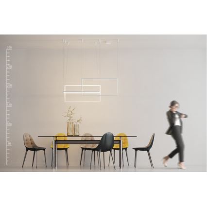 Azzardo AZ2915 - Lustră LED dimmabilă suspendată pe cablu METRIC LED/135W/230V
