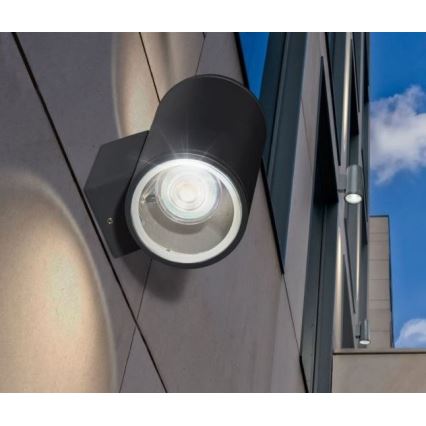 Azzardo AZ3320 - Aplică perete exterior JOE 2xGU10/35W/230V IP54