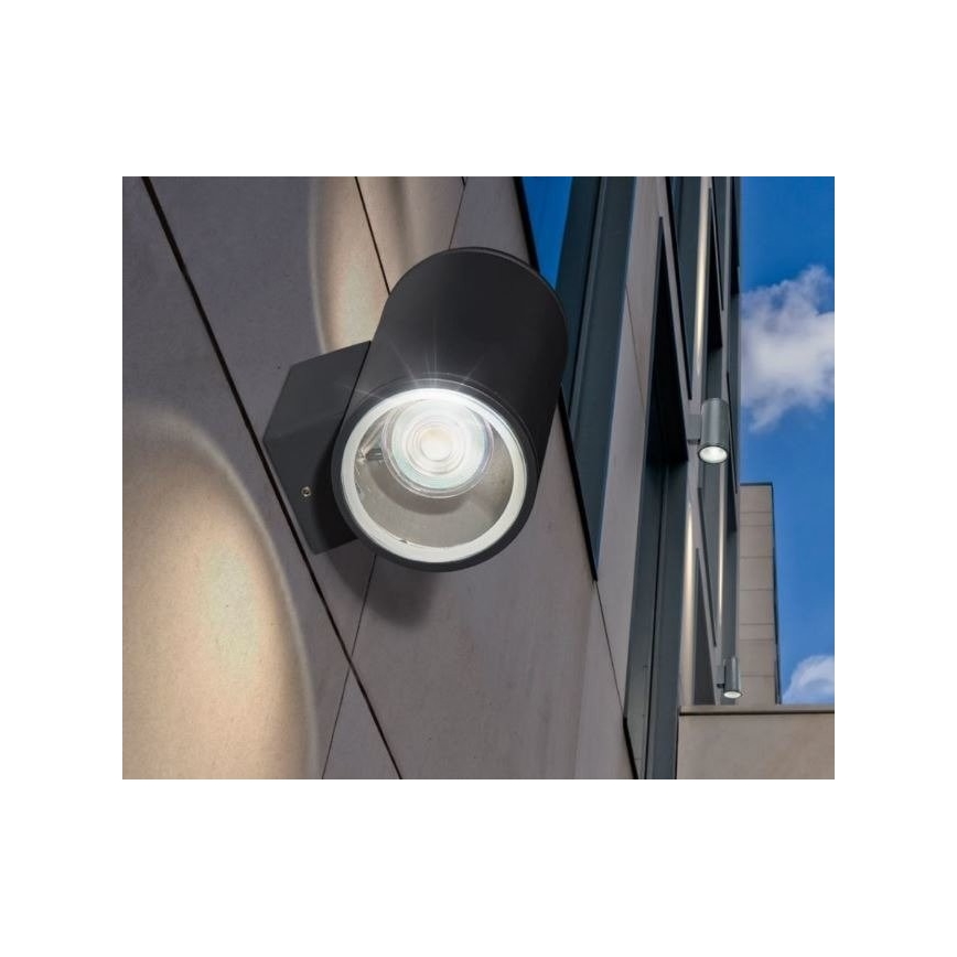 Azzardo AZ3320 - Aplică perete exterior JOE 2xGU10/35W/230V IP54