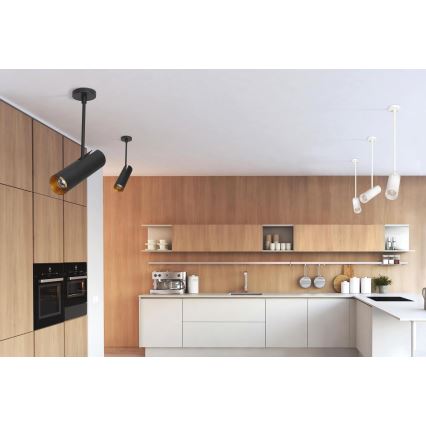 Azzardo AZ3521 - Lustră pe tijă LENS 2xGU10/35W/230V