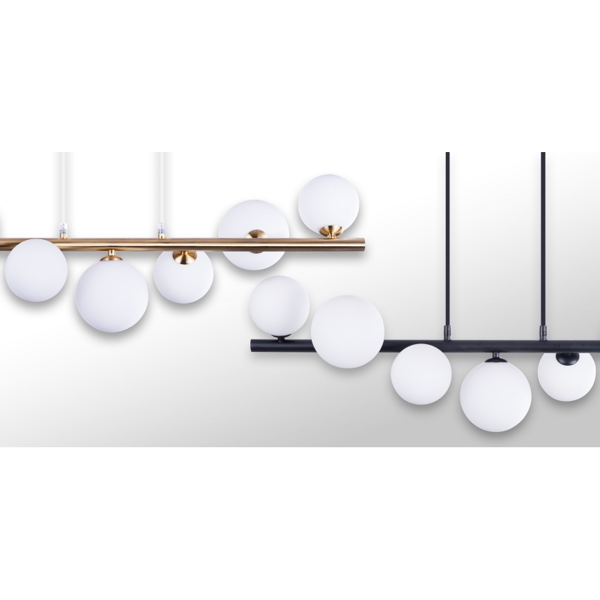 Azzardo AZ4409 - Candelabru suspendat pe cablu SYBILLA 7xG9/25W/230V auriu