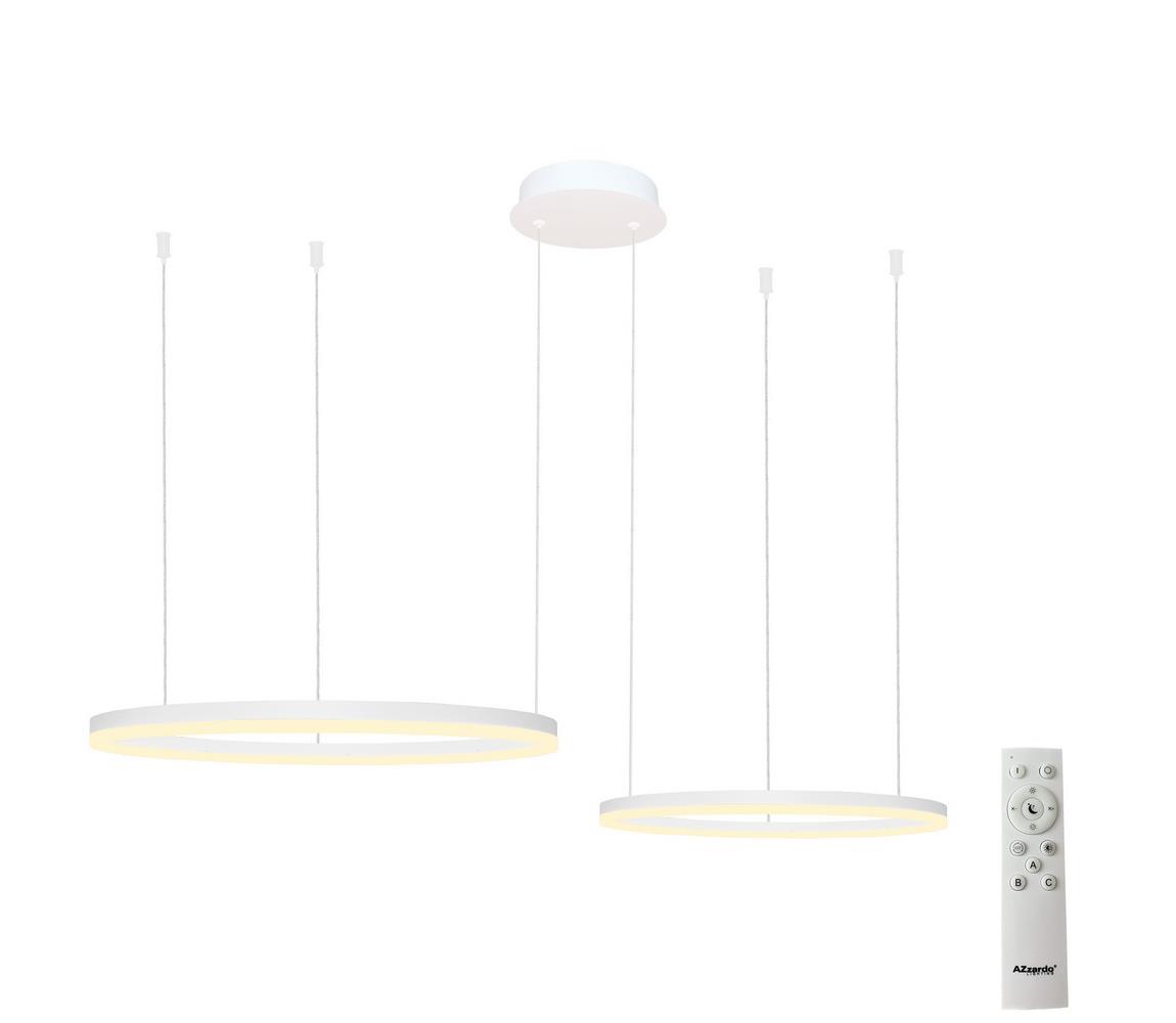 Azzardo AZ4977 - Lustră LED dimabilă pe cablu HALO LED/90W/230V alb + + telecomandă