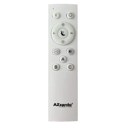 Azzardo AZ4996 - Plafonier LED dimabil SANTANA LED/80W/230V auriu + telecomandă