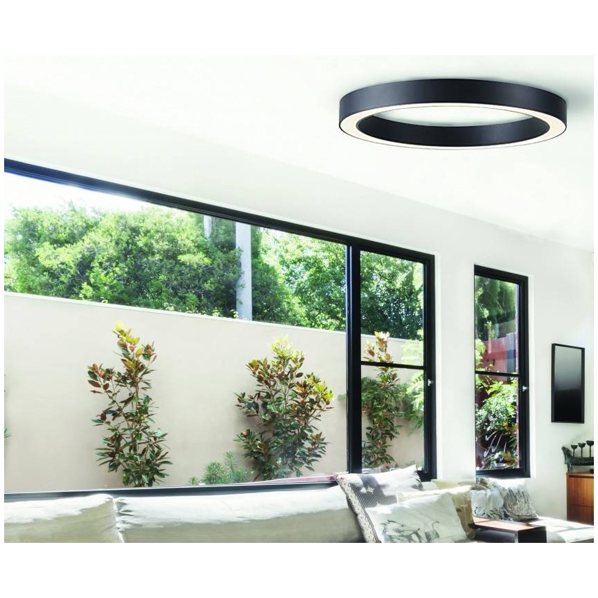 Azzardo AZ5035 - Plafonieră LED dimabilă MARCO LED/60W/230V negru + control la distanță