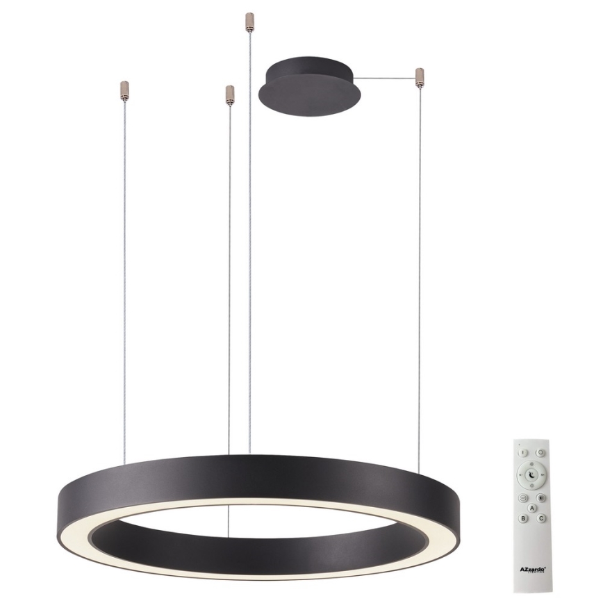 Azzardo AZ5047 - Lustră LED dimabilă pe cablu MARCO LED/60W/230V negru + control la distanță