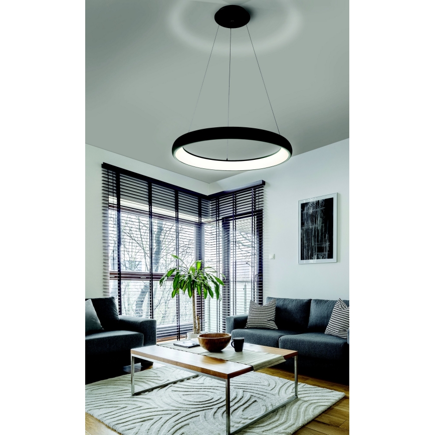 Azzardo AZ5060 - Lustră LED dimabilă pe cablu ANTONIO LED/32W/230V negru + control la distanță