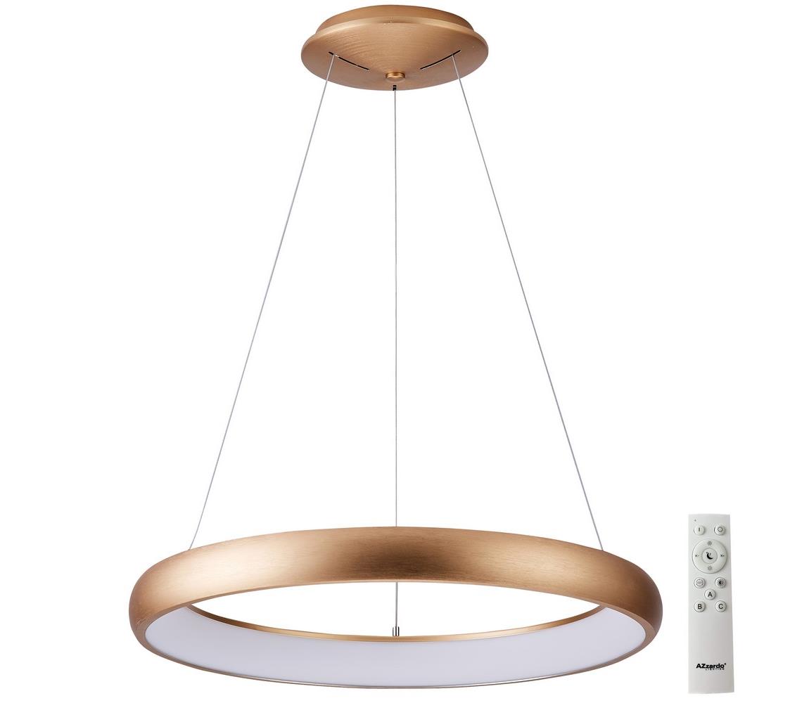 Azzardo AZ5061 - Lustră LED dimabilă pe cablu ANTONIO LED/32W/230V auriu + + telecomandă