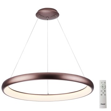 Azzardo AZ5062 - Lustră LED dimabilă pe cablu ANTONIO LED/50W/230V maro + control la distanță