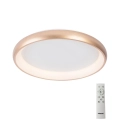 Azzardo AZ5073 - Plafonieră LED dimabilă ANTONIO LED/50W/230V auriu + control la distanță