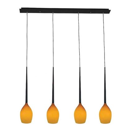 Azzardo - Sticlă de rezervă pentru lustră IZZA - AMBER, diametru 13 cm