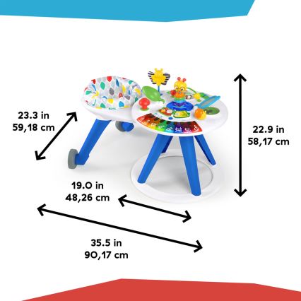 Baby Einstein - Centru de activități 4-în-1 pentru copii AROUND WE GROW 3xAA